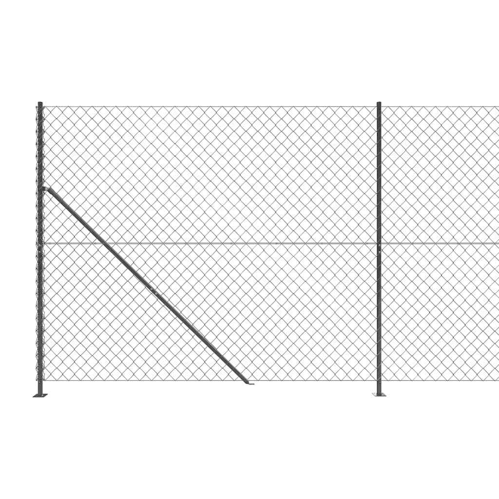Gaashek met flens 1,4x25 m antracietkleurig – afbeelding 5