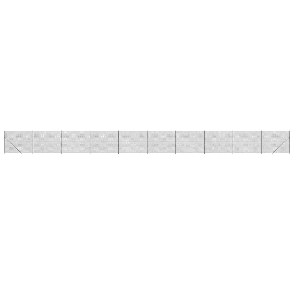 Gaashek met flens 1,6x25 m antracietkleurig – afbeelding 2