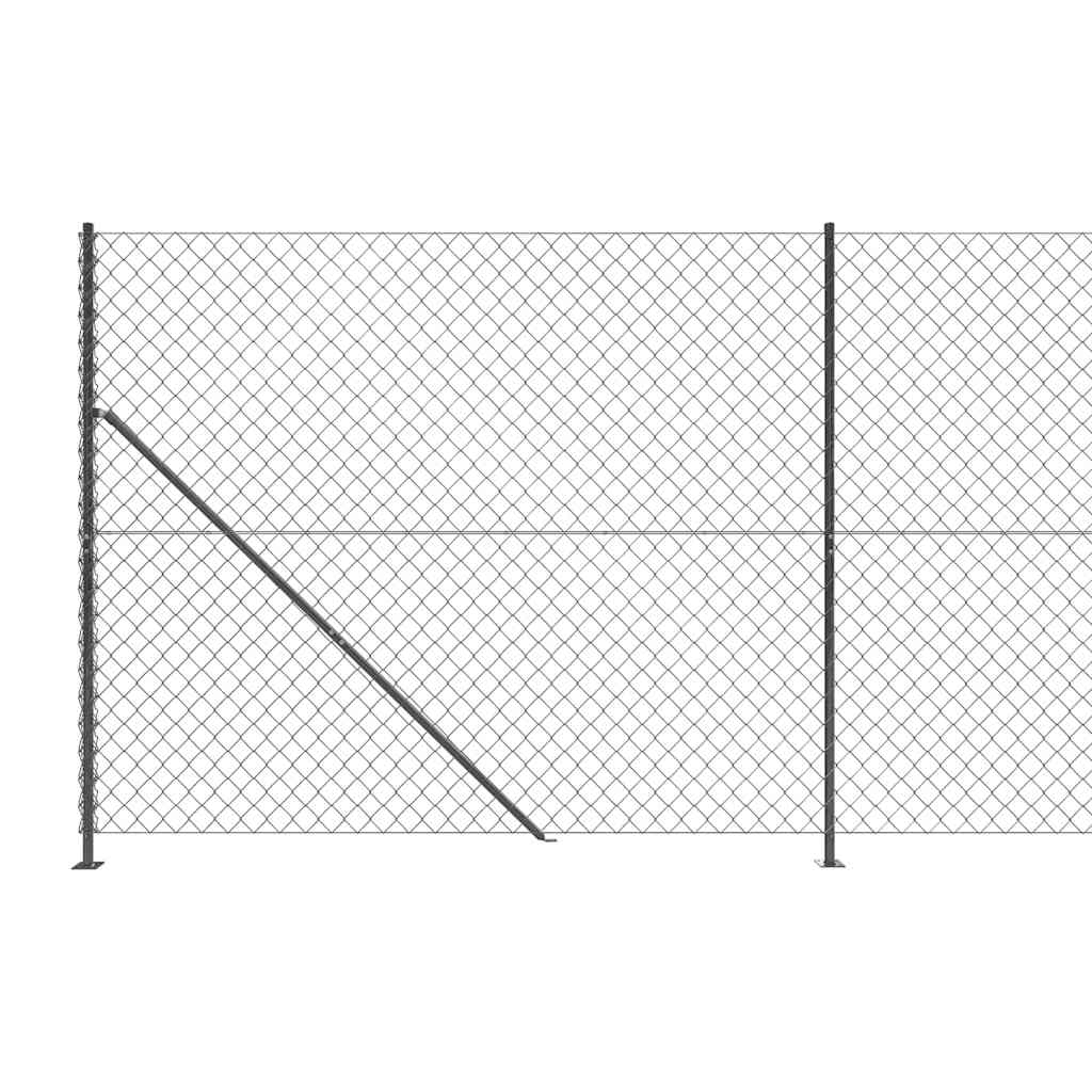 Gaashek met flens 1,6x25 m antracietkleurig – afbeelding 5