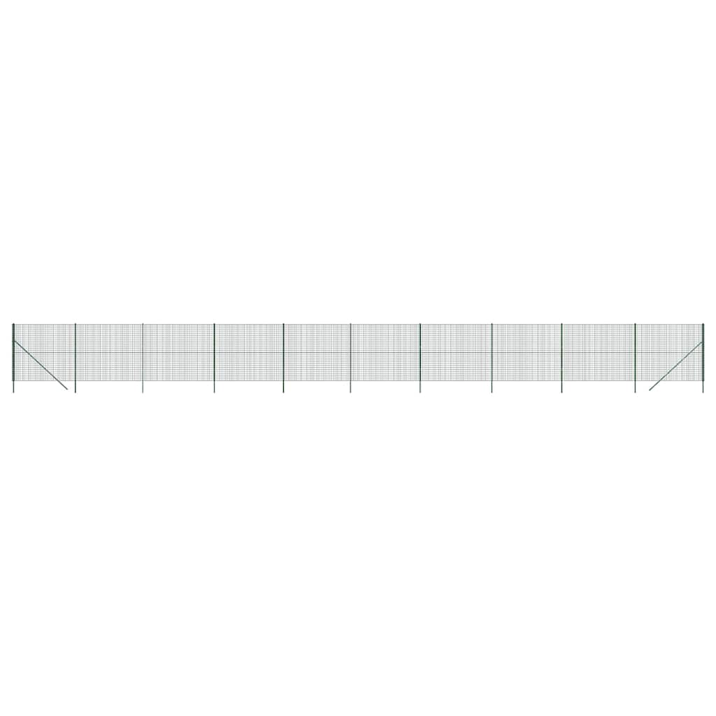 Draadgaashek 2x25 m gegalvaniseerd staal groen – afbeelding 2