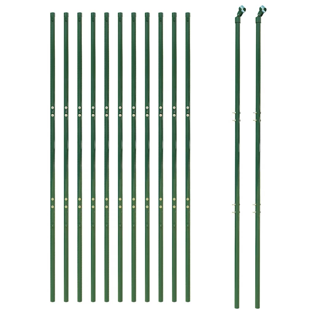 Draadgaashek 2x25 m gegalvaniseerd staal groen – afbeelding 3