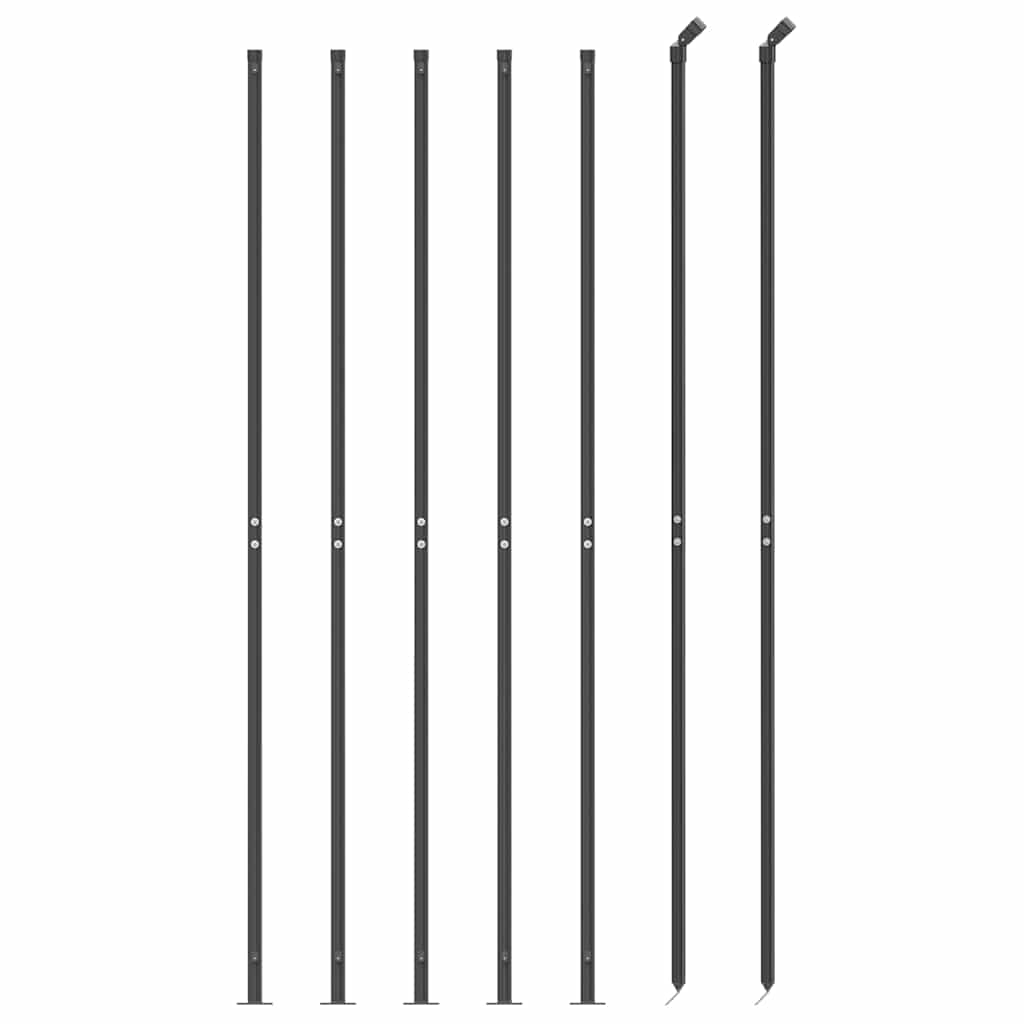 Draadgaashek met flens 1,4x10 m antracietkleurig – afbeelding 3