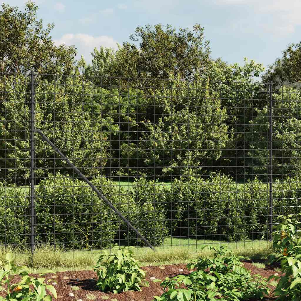 Draadgaashek met flens 1,6x25 m antracietkleurig – afbeelding 1