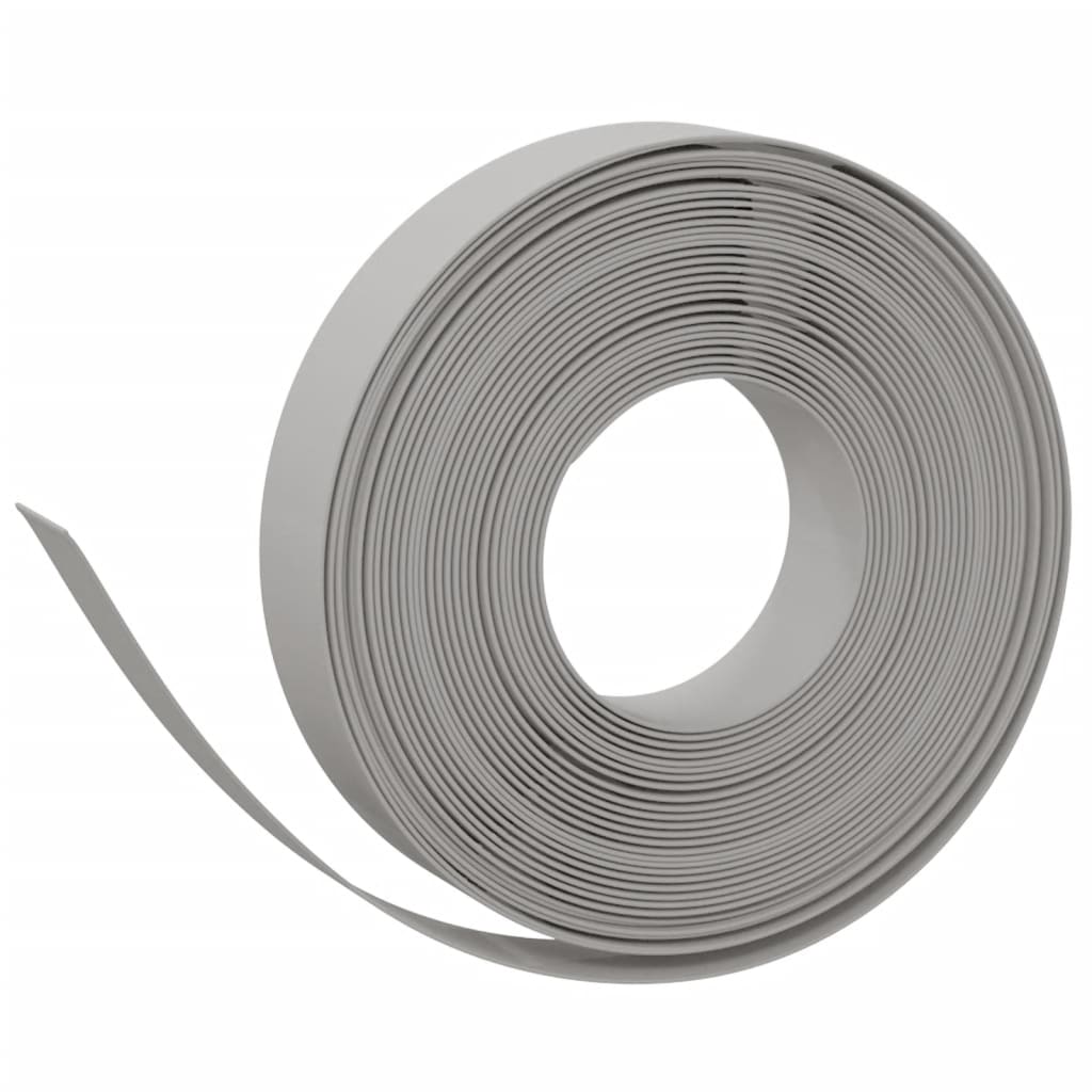 Tuinrand 10 m 10 cm polyetheen grijs – afbeelding 2