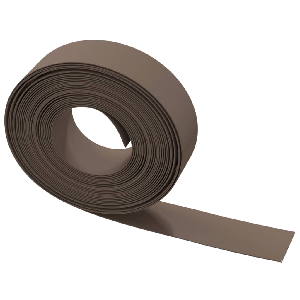 Tuinrand 10 m 15 cm polyetheen bruin – afbeelding 4