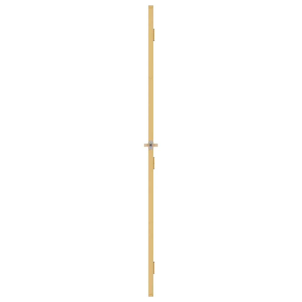 Binnendeur smal 76x201,5 cm gehard glas en aluminium goudkleur – afbeelding 5