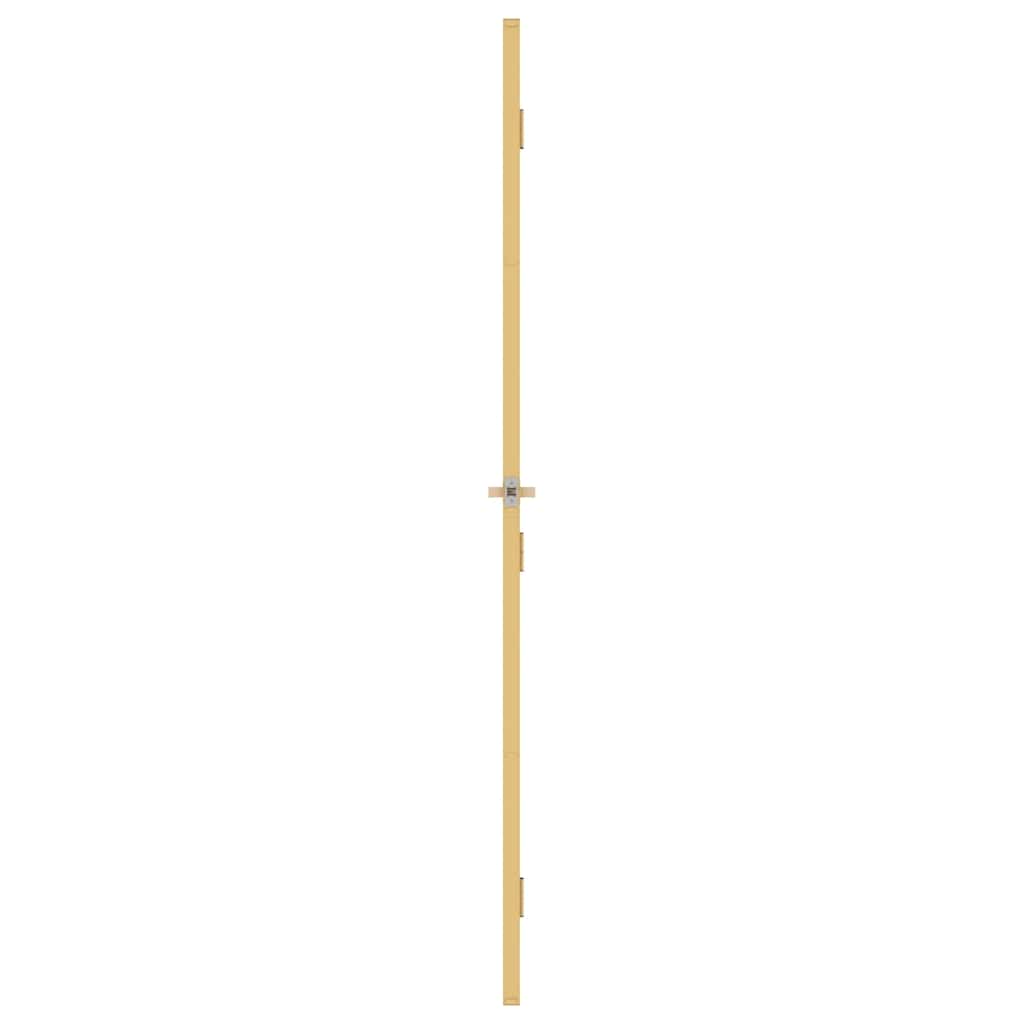 Binnendeur smal 93x201,5 cm gehard glas en aluminium goudkleur – afbeelding 5