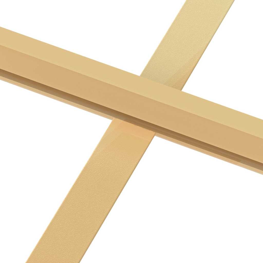 Binnendeur smal 93x201,5 cm gehard glas en aluminium goudkleur – afbeelding 8
