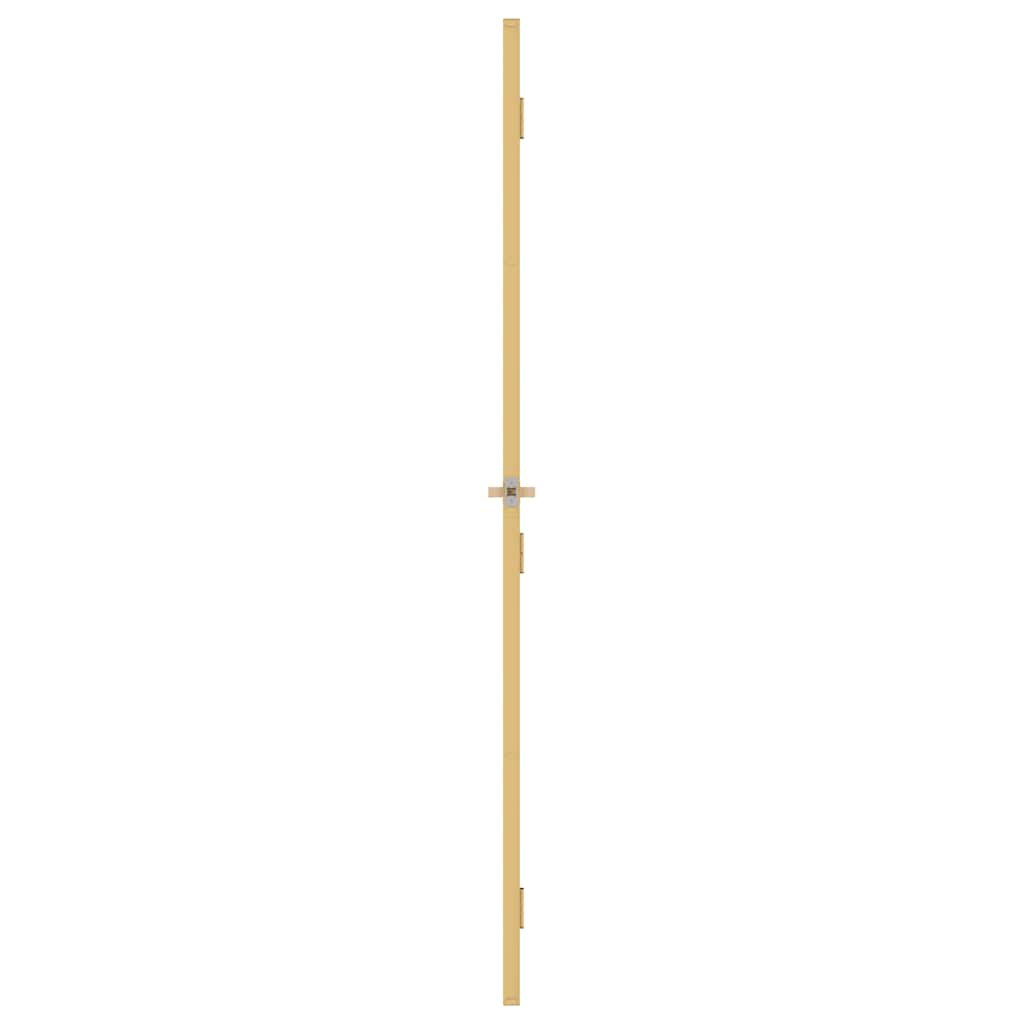 Binnendeur smal 76x201,5 cm gehard glas en aluminium goudkleur – afbeelding 5