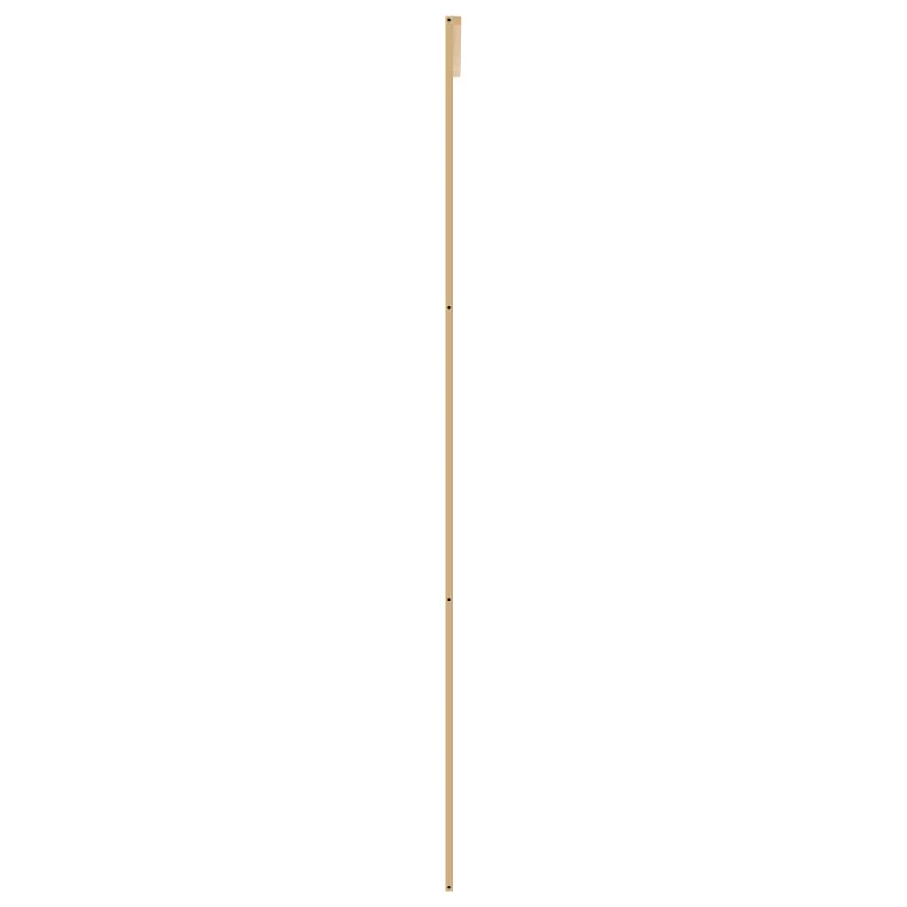 Schuifdeur 76x205 cm helder ESG-glas en aluminium goudkleurig – afbeelding 4