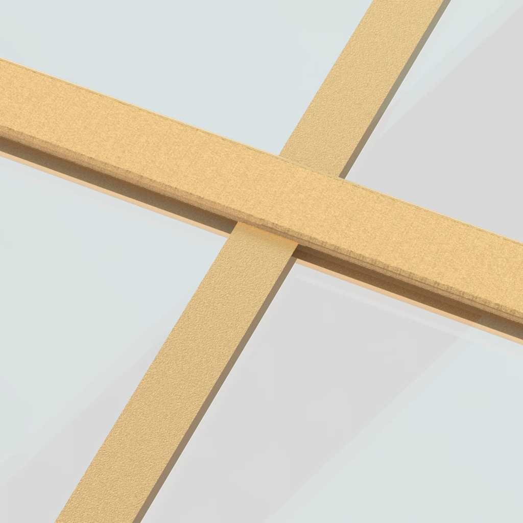 Schuifdeur 102,5x205 cm helder ESG-glas en aluminium goudkleur – afbeelding 5