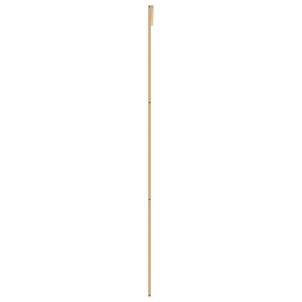 Schuifdeur 76x205 cm helder ESG-glas en aluminium goudkleurig – afbeelding 4