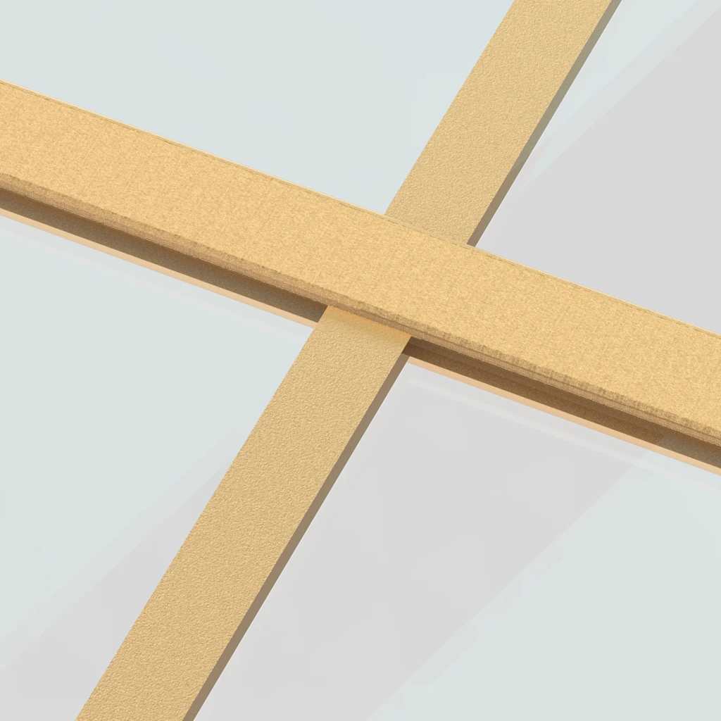 Schuifdeur 76x205 cm helder ESG-glas en aluminium goudkleurig – afbeelding 5