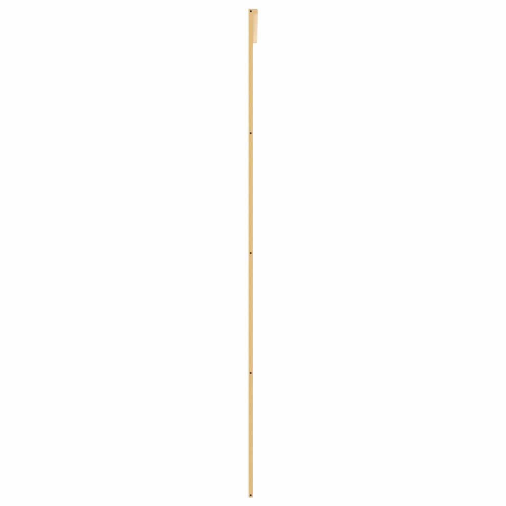 Schuifdeur 76x205 cm mat ESG-glas en aluminium goudkleurig – afbeelding 5