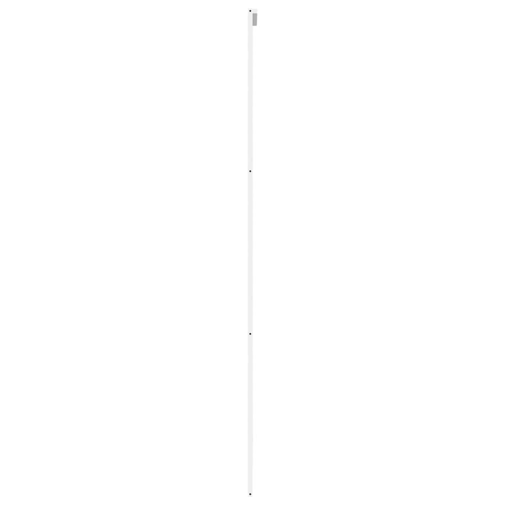 Schuifdeur 90x205 cm gehard glas en aluminium wit – afbeelding 4