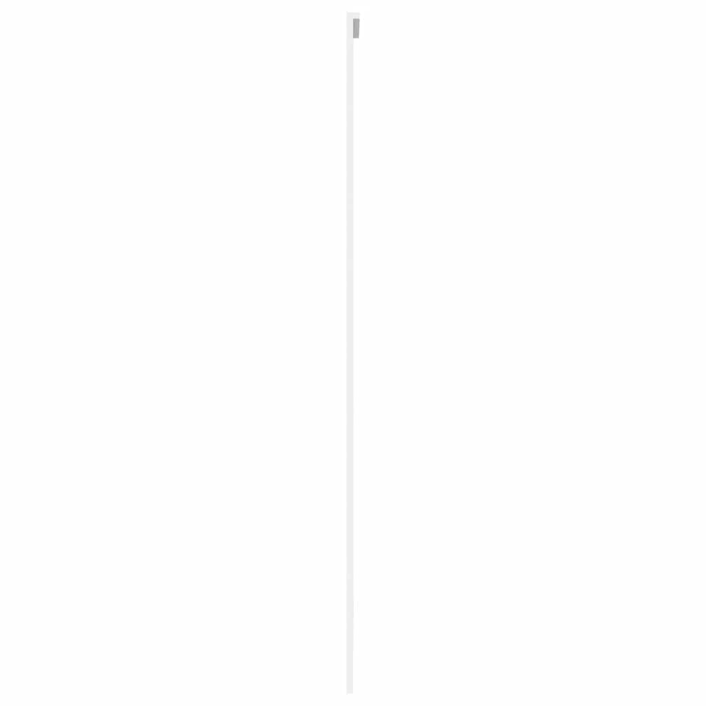 Schuifdeur 102,5x205 cm gehard glas en aluminium wit – afbeelding 4