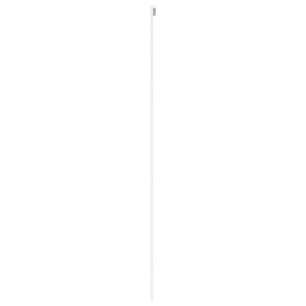 Schuifdeur 90x205 cm gehard glas en aluminium wit – afbeelding 4