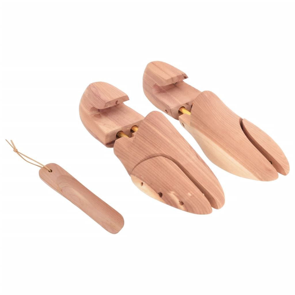 Schoenspanner met schoenlepel EU 38-39 massief cederhout – afbeelding 1