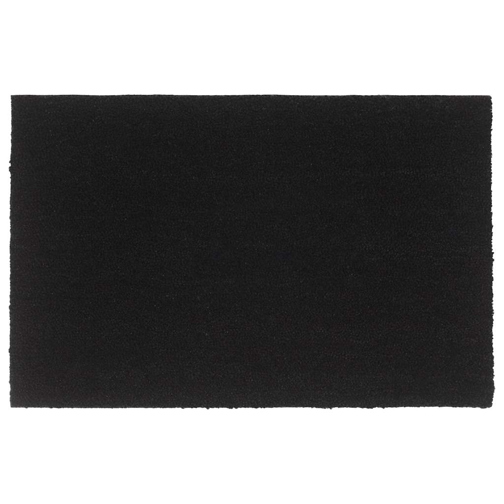 Deurmat 65x100 cm getufte kokosvezel zwart