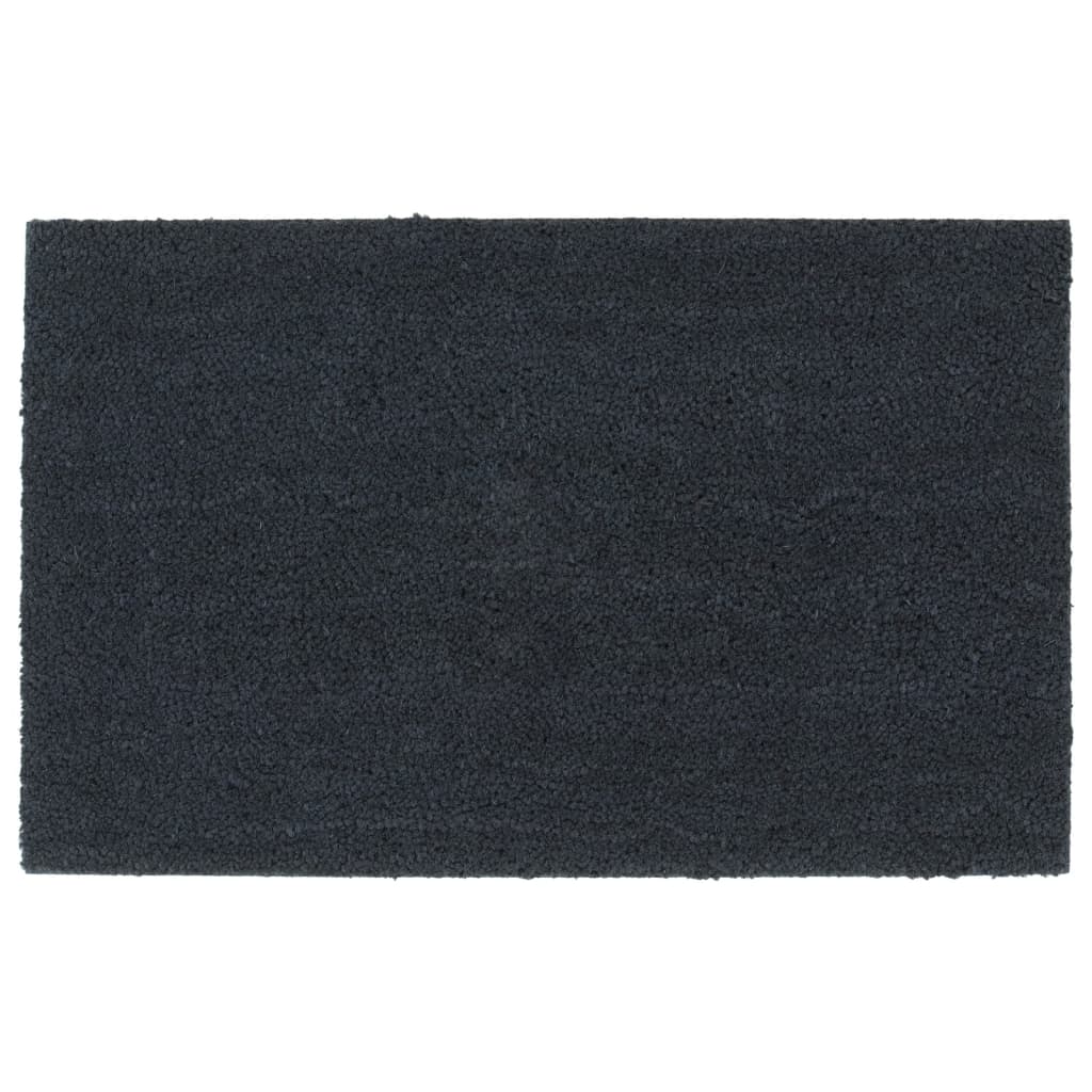 Deurmat 50x80 cm getufte kokosvezel donkergrijs – afbeelding 1