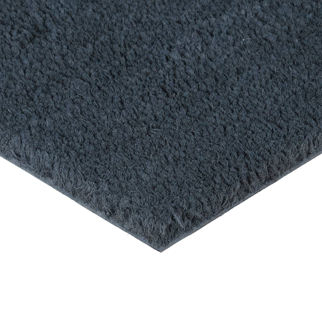 Deurmat 50x80 cm getufte kokosvezel donkergrijs – afbeelding 3