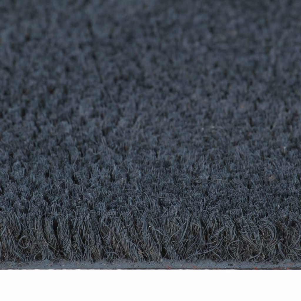 Deurmat 80x100 cm getufte kokosvezel donkergrijs – afbeelding 4