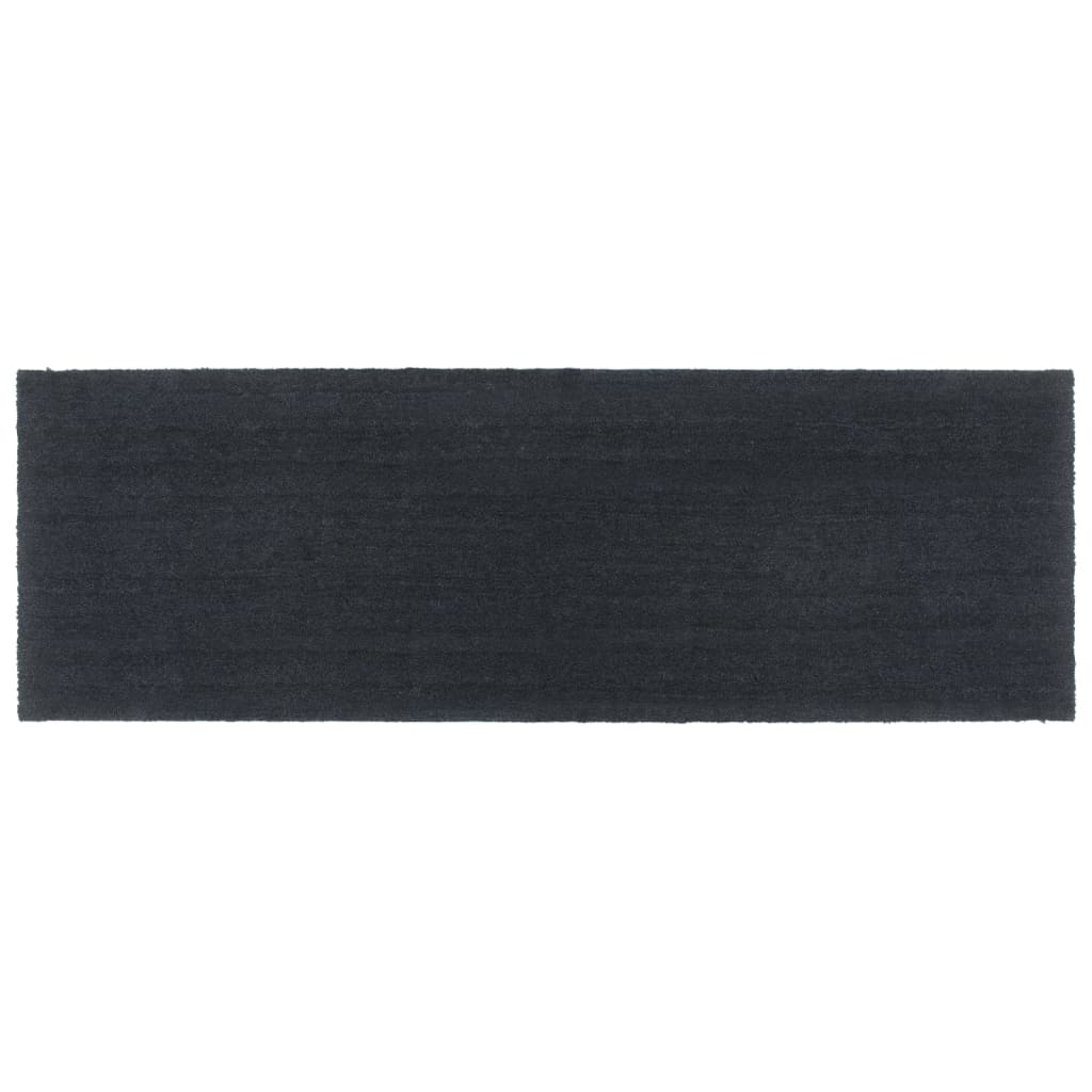 Deurmat 100x300 cm getufte kokosvezel donkergrijs