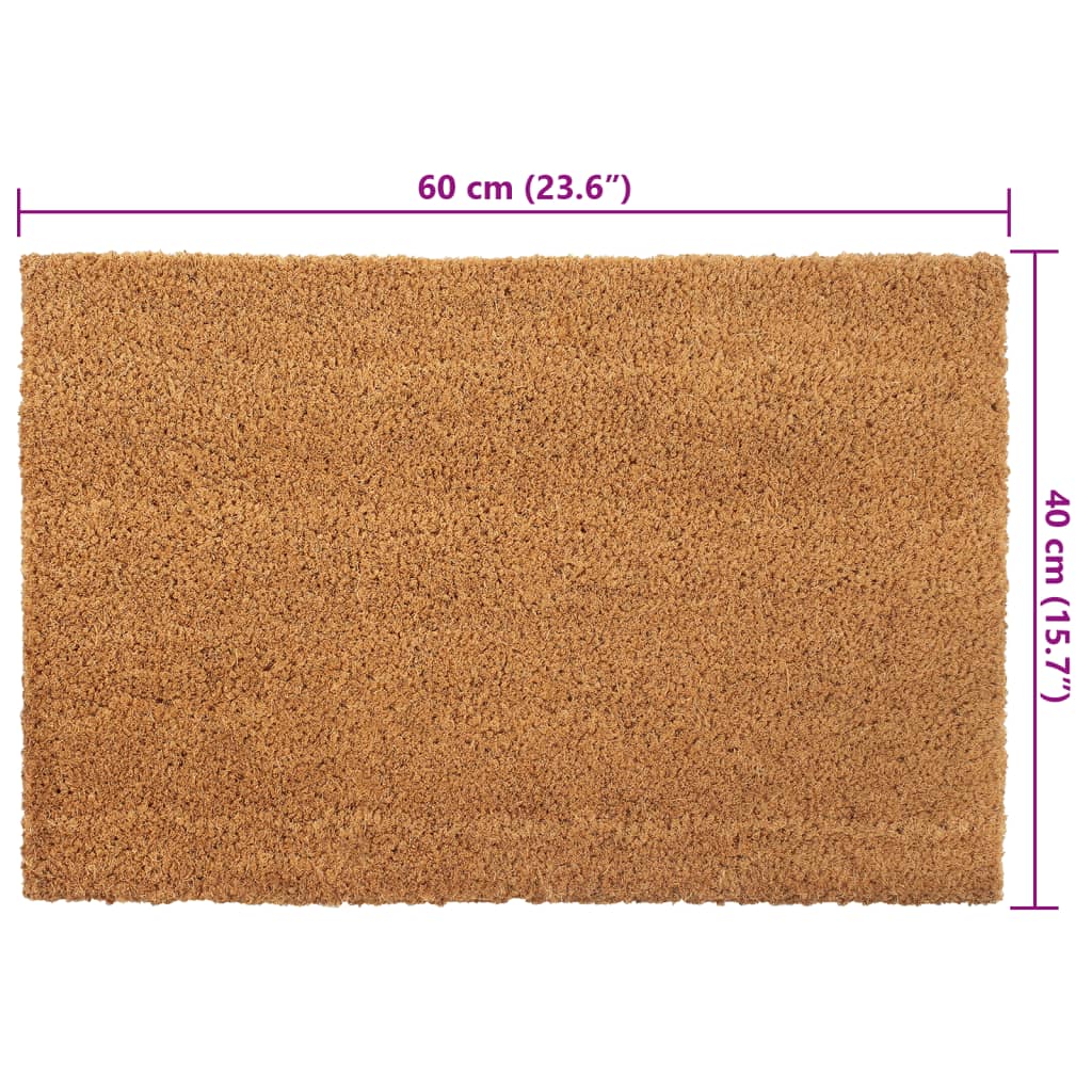 Deurmatten 5 st 40x60 cm getufte kokosvezel naturel – afbeelding 5