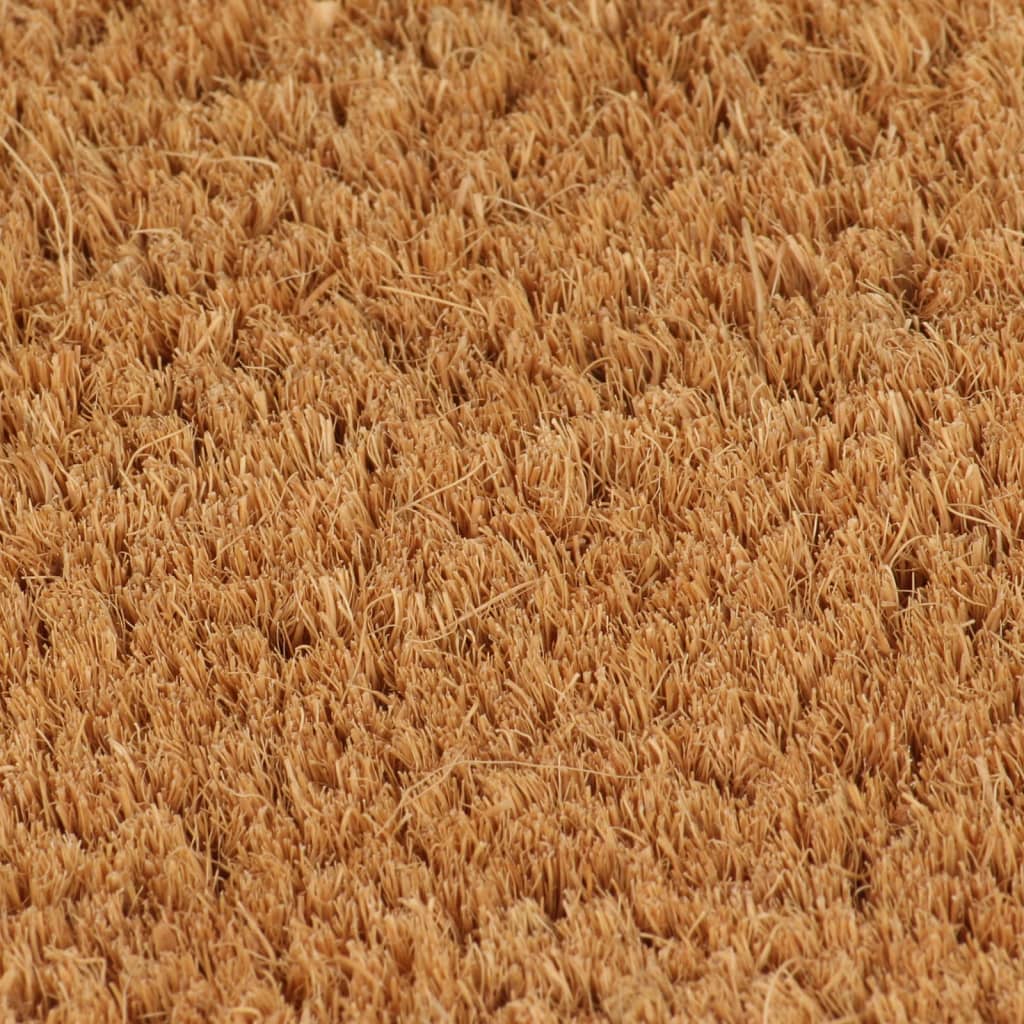 Deurmat halfrond 40x60 cm getufte kokosvezel naturel – afbeelding 3