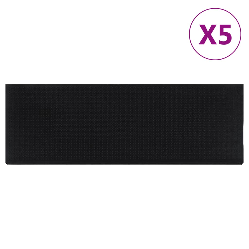 Trapmatten 5 st 25x75 cm rubber