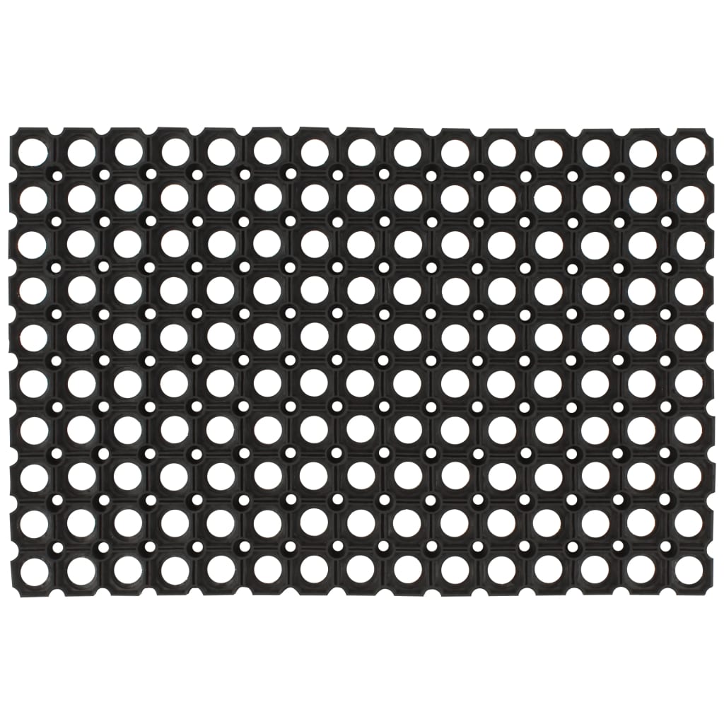 Deurmat rechthoekig 60x80 cm rubber – afbeelding 1
