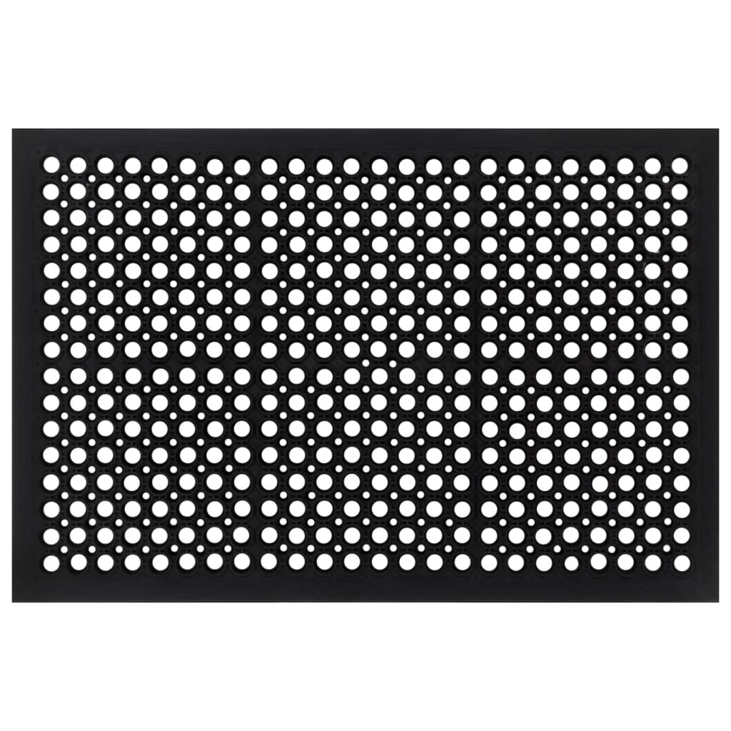 Deurmat rechthoekig 60x90 cm rubber
