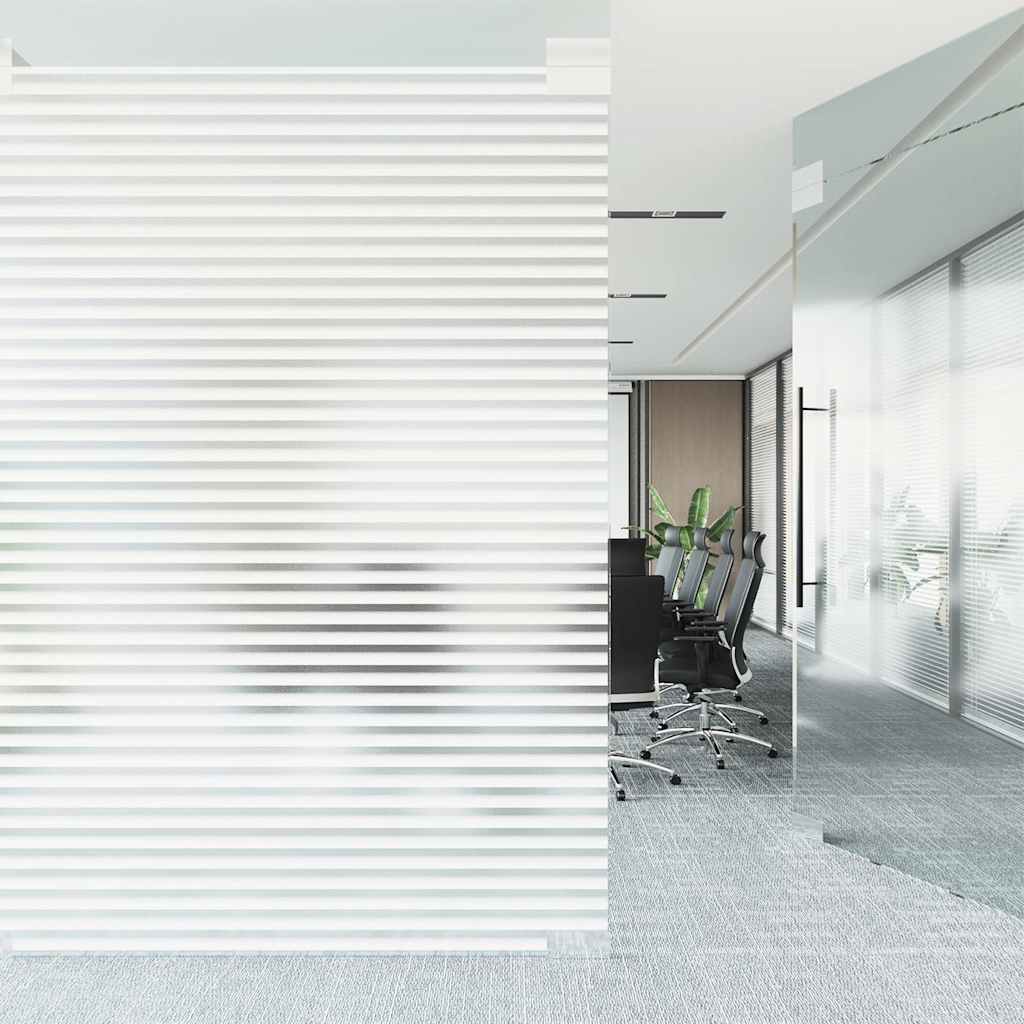 Raamfolie strepenpatroon mat 90x500 cm PVC – afbeelding 3