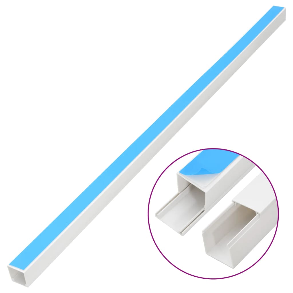 Kabelgoot zelfklevend 15x10 mm 30 m PVC – afbeelding 3