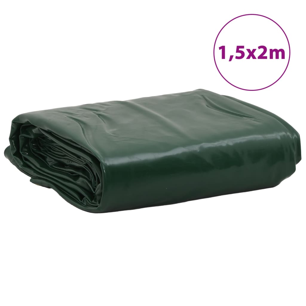 Dekzeil 650 g/m² 1,5x2 m groen – afbeelding 8