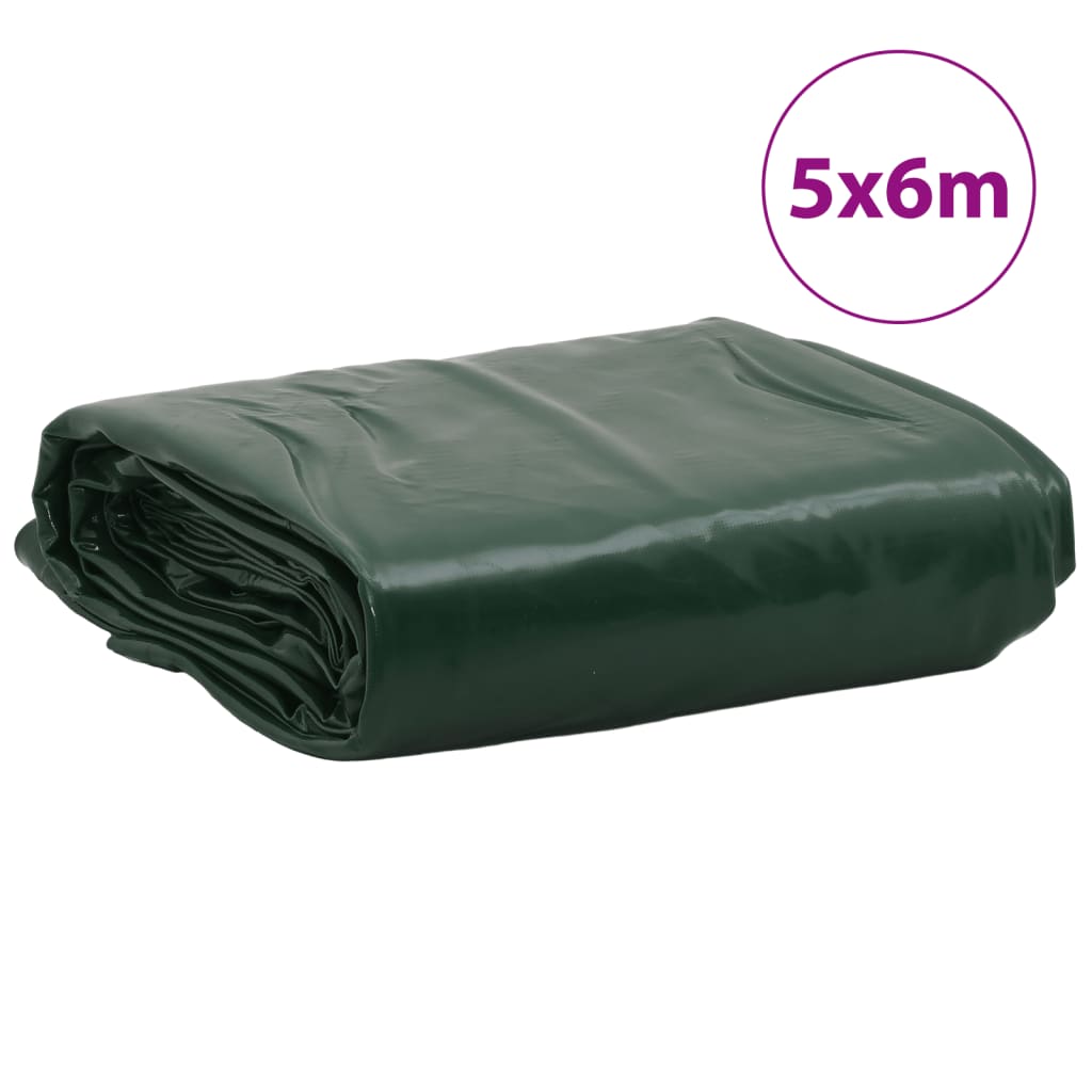 Dekzeil 650 g/m² 5x6 m groen – afbeelding 8