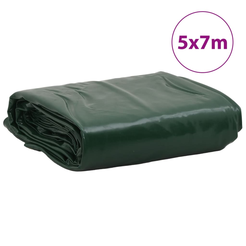 Dekzeil 650 g/m² 5x7 m groen – afbeelding 8