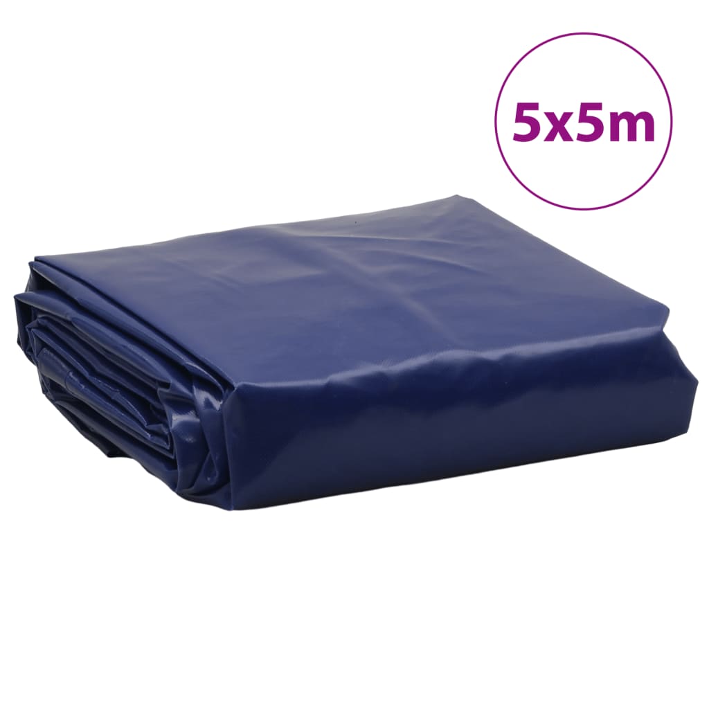 Dekzeil 650 g/m² 5x5 m blauw – afbeelding 8