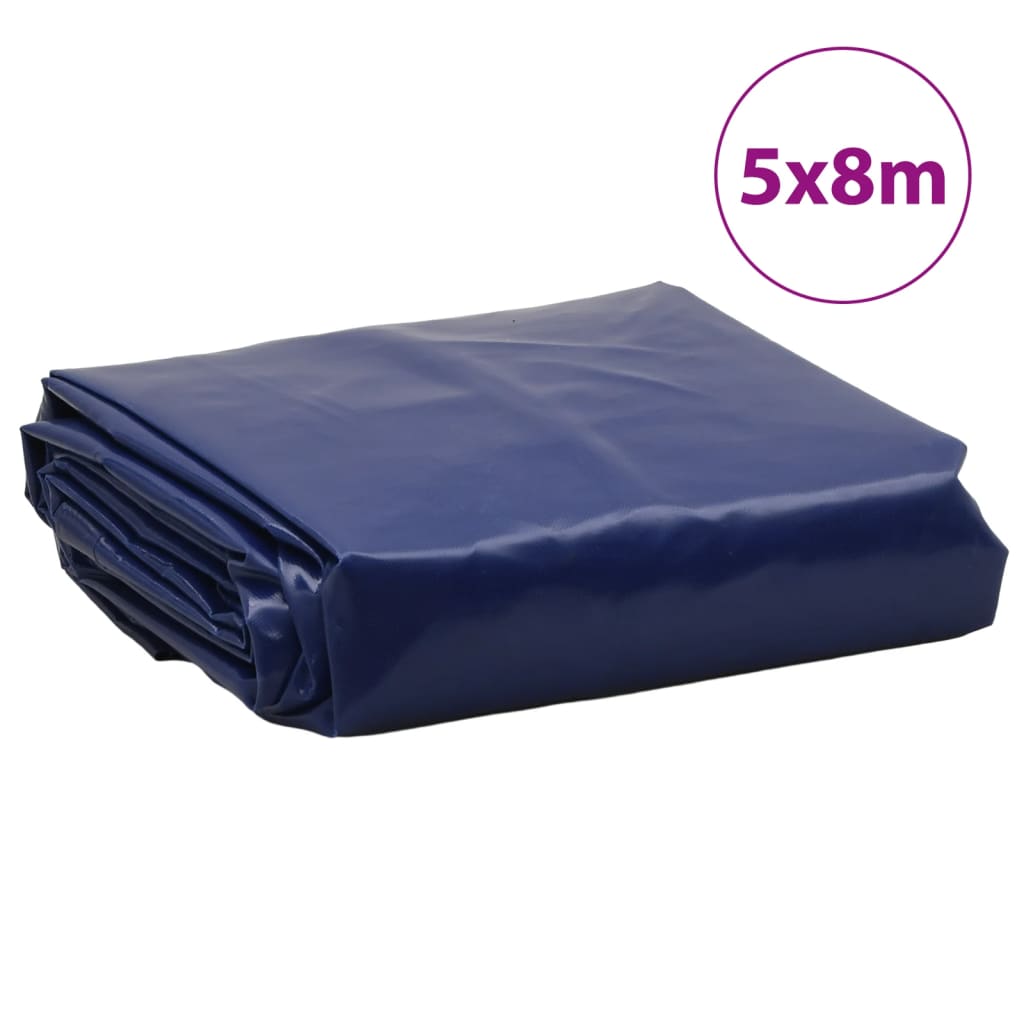 Dekzeil 650 g/m² 5x8 m blauw – afbeelding 8