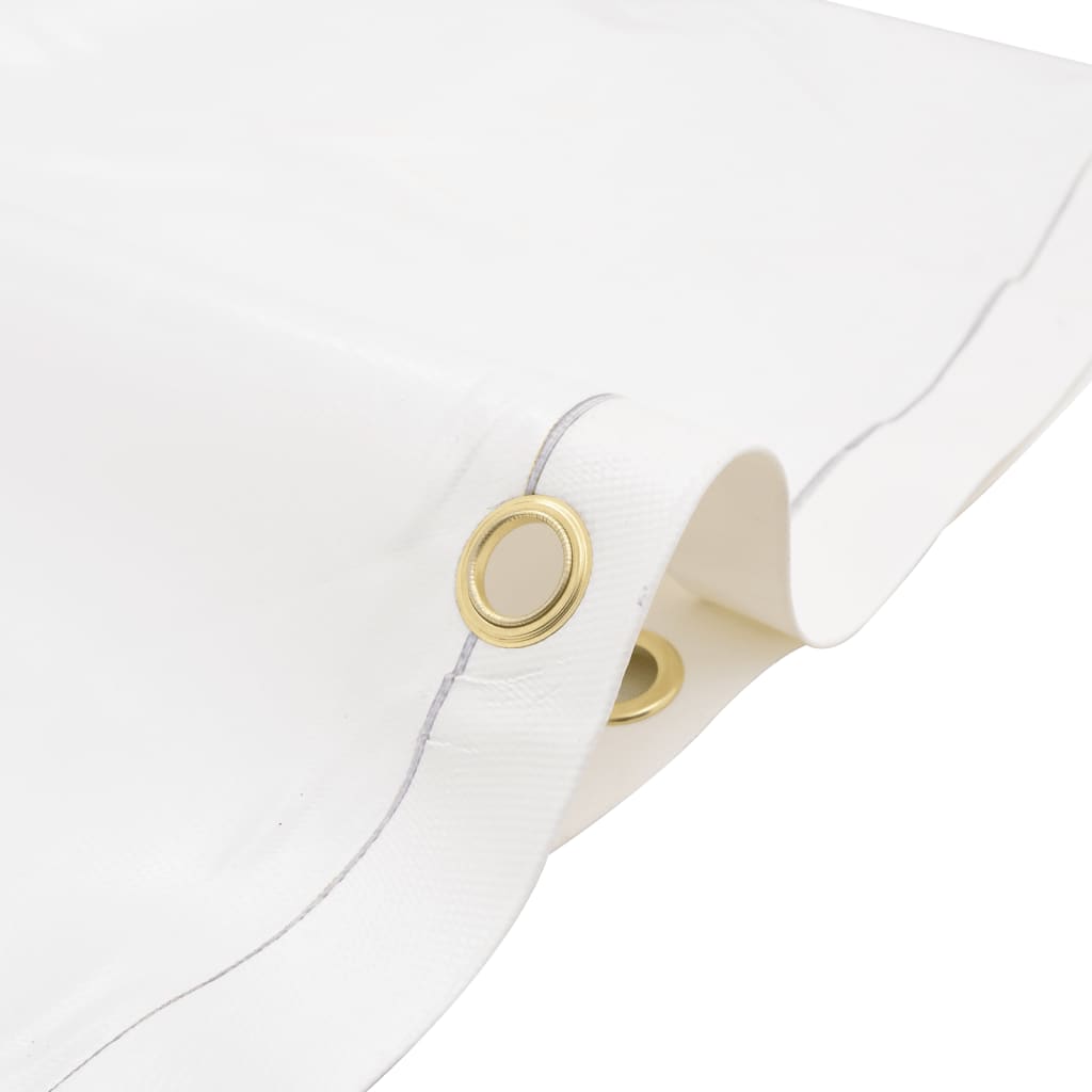Dekzeil 650 g/m² 1x2,5 m wit – afbeelding 4