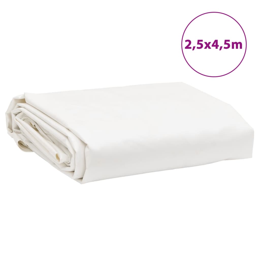 Dekzeil 650 g/m² 2,5x4,5 m wit – afbeelding 8