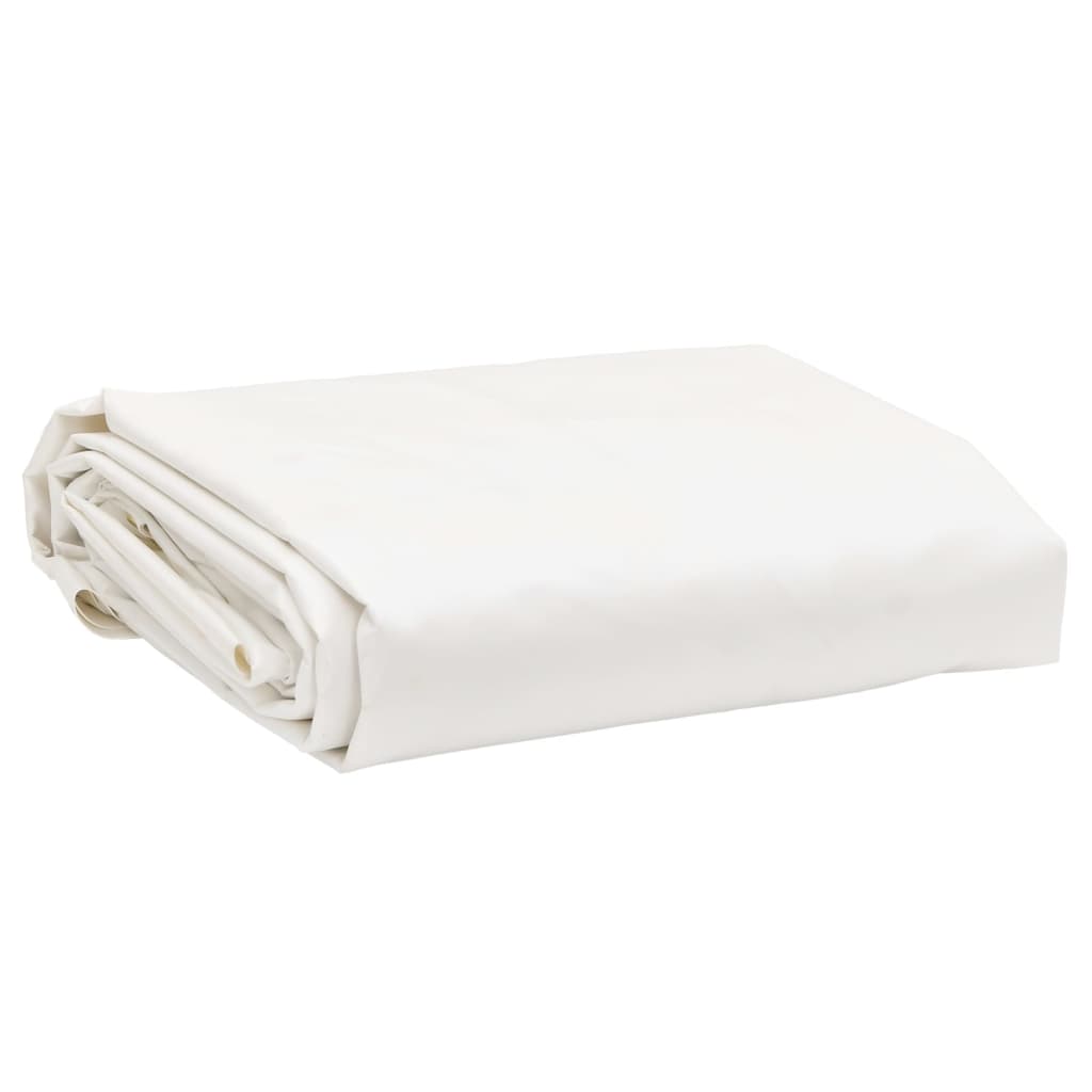 Dekzeil 650 g/m² 5x5 m wit – afbeelding 1