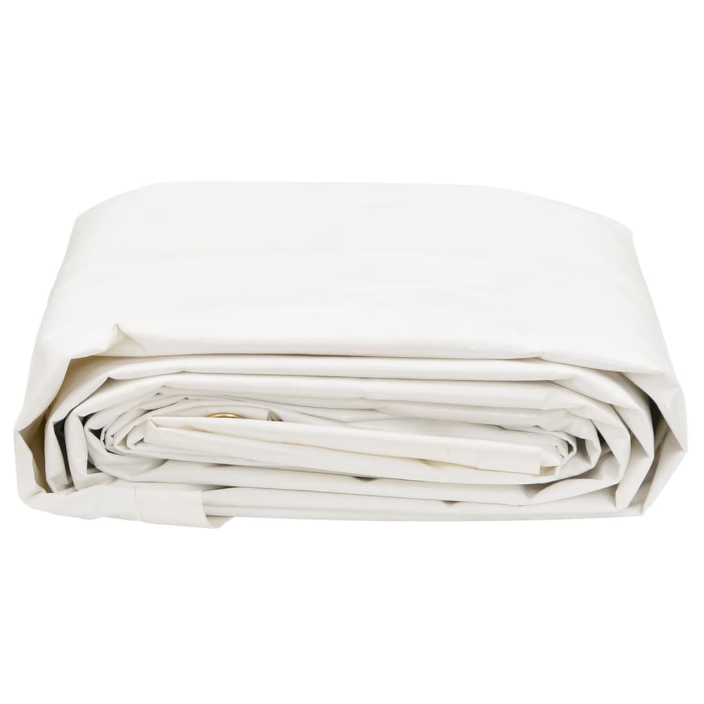 Dekzeil 650 g/m² 5x8 m wit – afbeelding 3