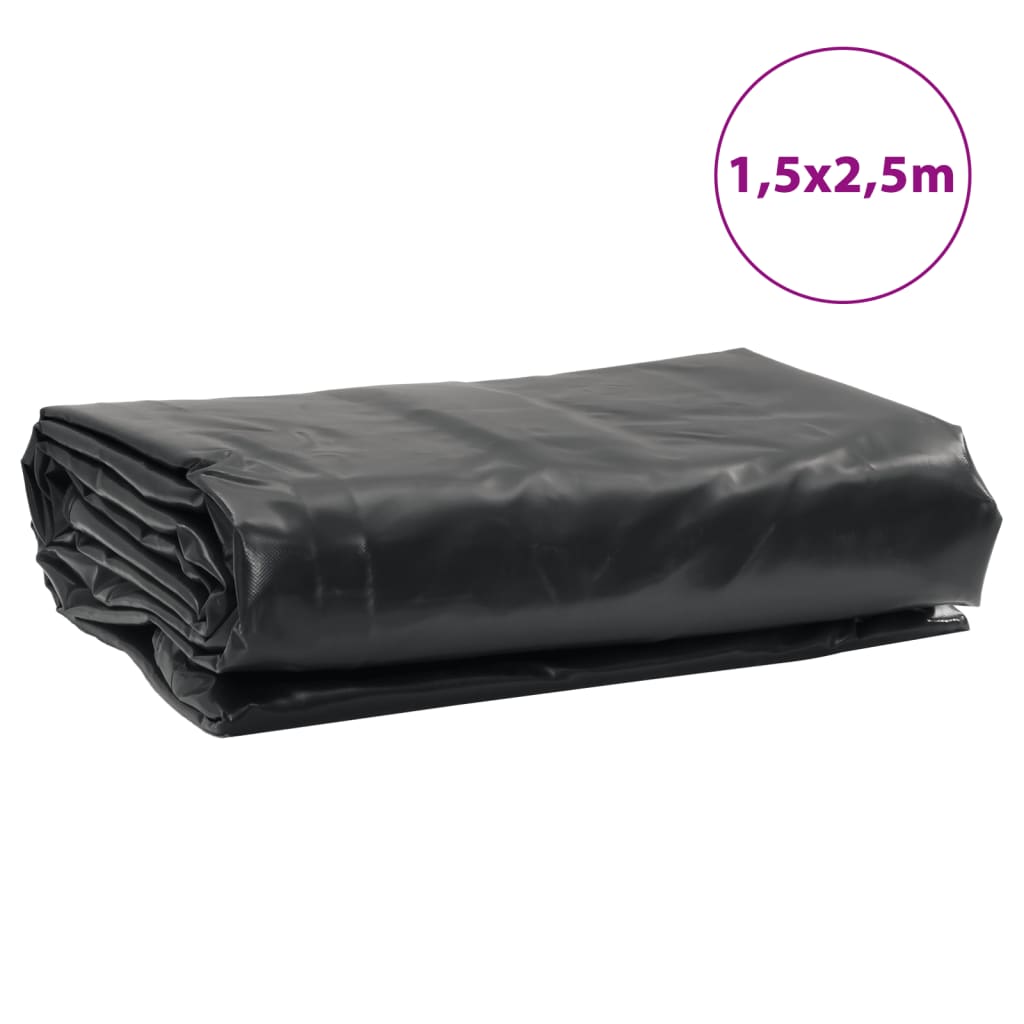 Dekzeil 650 g/m² 1,5x2,5 m zwart – afbeelding 9