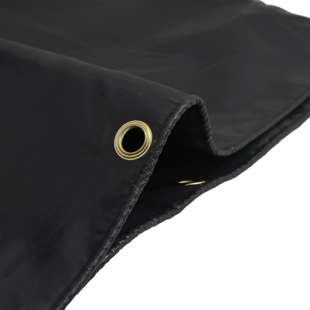 Dekzeil 650 g/m² 5x5 m zwart – afbeelding 4
