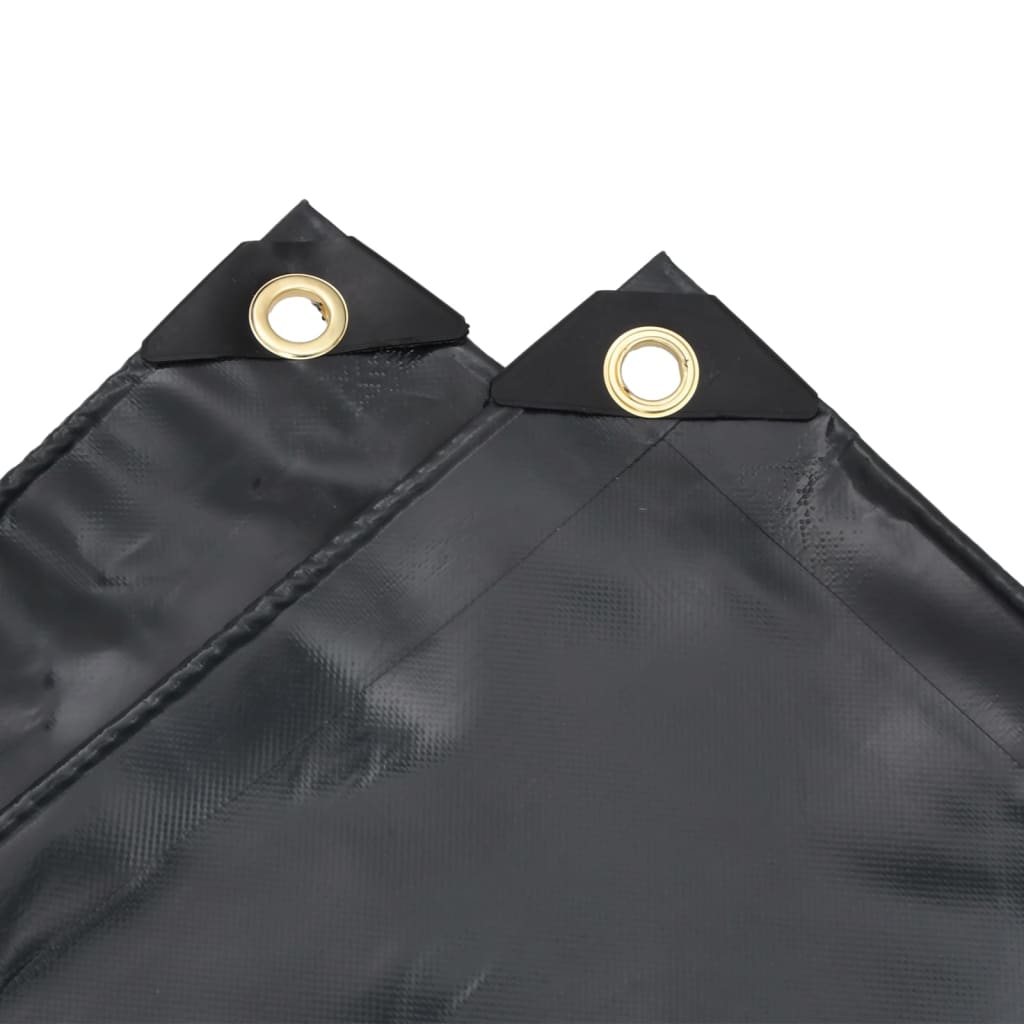 Dekzeil 650 g/m² 5x5 m zwart – afbeelding 5