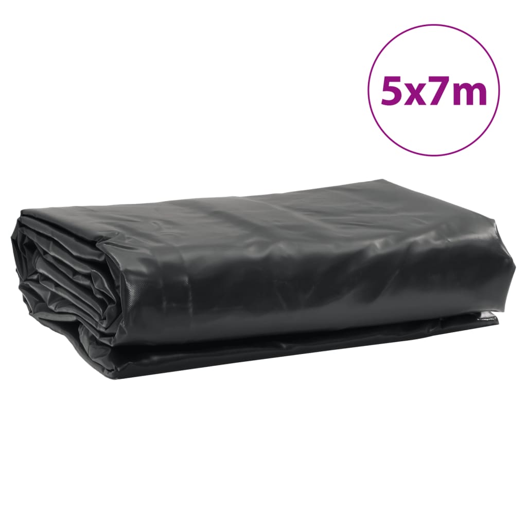 Dekzeil 650 g/m² 5x7 m zwart – afbeelding 9