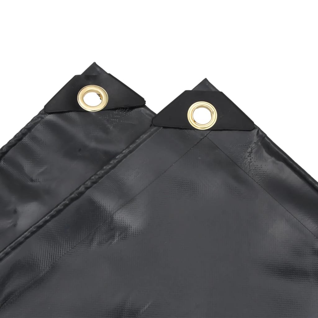 Dekzeil 650 g/m² 5x8 m zwart – afbeelding 5