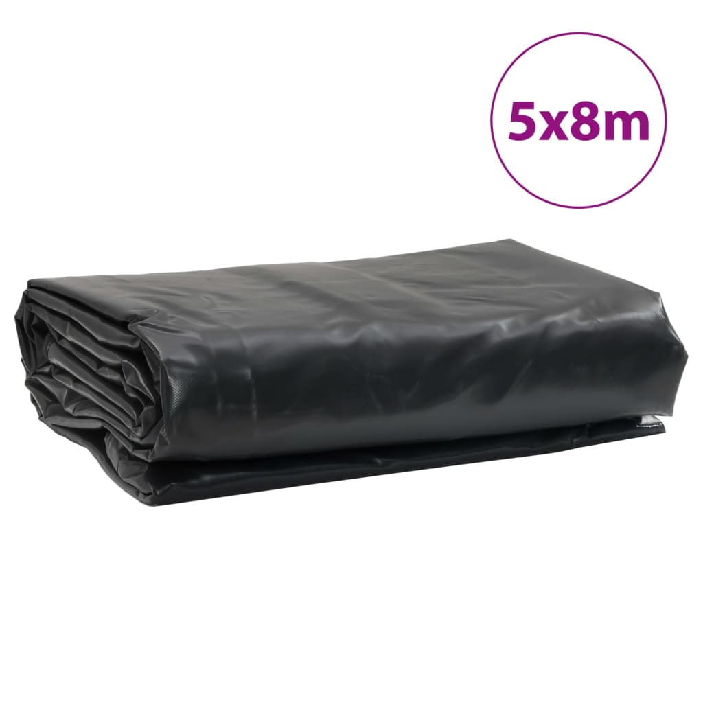 Dekzeil 650 g/m² 5x8 m zwart – afbeelding 9