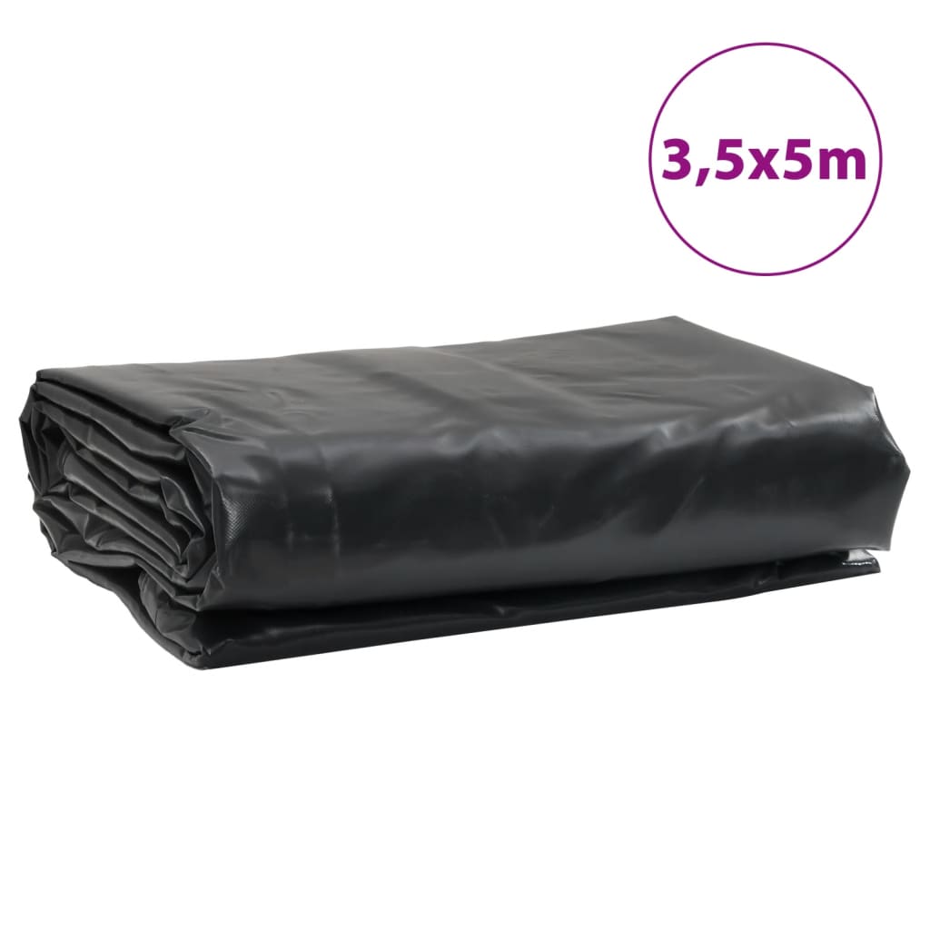 Dekzeil 650 g/m² 3,5x5 m antracietkleurig – afbeelding 9